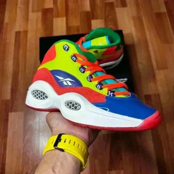 Reebok Question Mid Allen Iverson HP3005 Mens Basketball Shoes  Size 7 - Picture 4 of 13